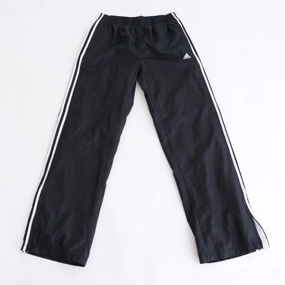 adidas Black Sweatpants with White Stripes